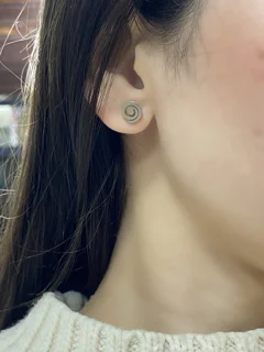 گوشواره میخی ( چسبان ) گرد