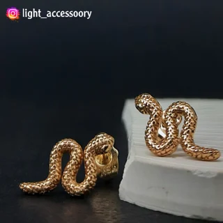 گوشواره میخی ( چسبان ) مار