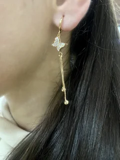 گوشواره آویز پروانه