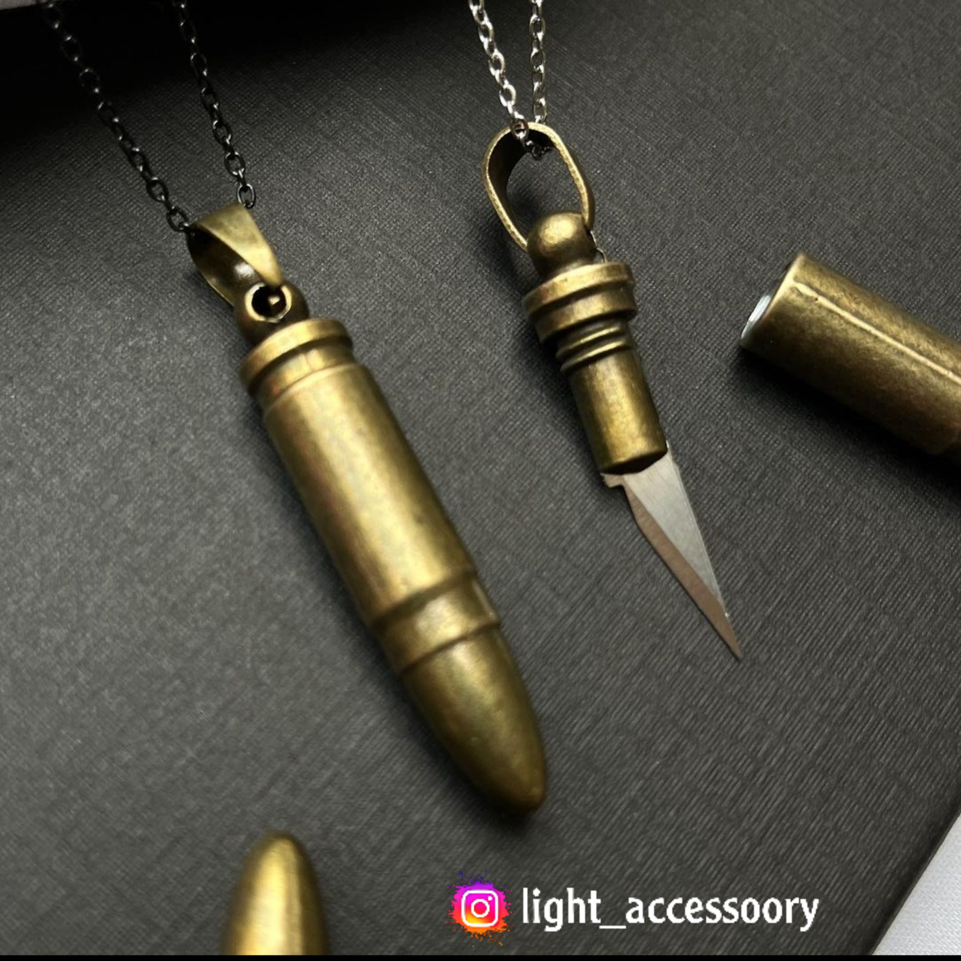 گردنبند فشنگ ( تیر ) چاقو دار _ کد 430